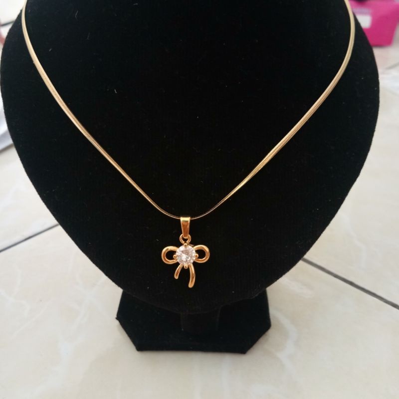 (BAYI/ANAK) Kalung titanium AWET TAHUNAN anti KARAT