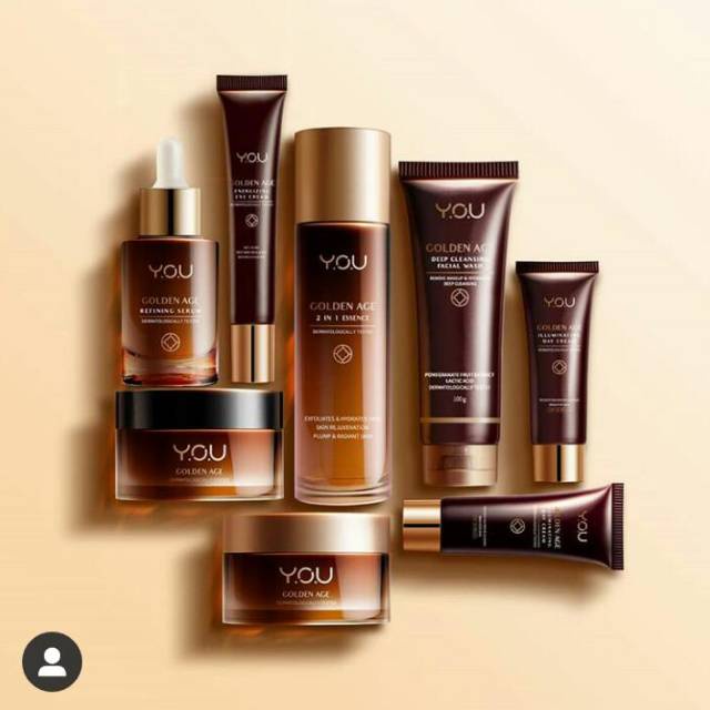 YOU Golden Age Series | Y.O.U Skin Care Essence Facial Wash Eye Day Night Serum Makeups ❤ TARABABYSTORE ❤