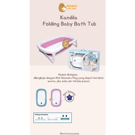 Kandila Folding Bath Tub - Bak Mandi Lipat