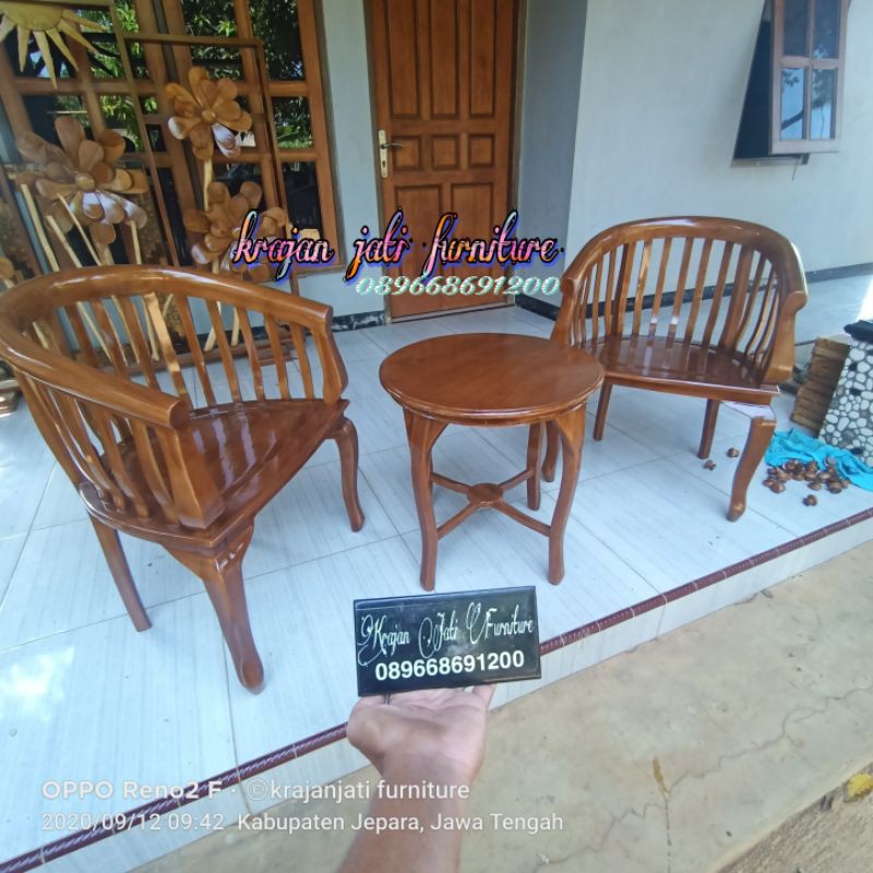 kursi teras betawi/kursi teras jati/kursi teras/kursi betawi