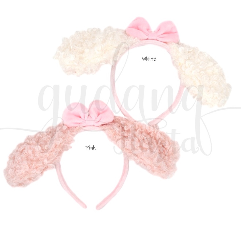 Bando Fluffy Rabbit Ear Bandana Motif Telinga Kelinci Dog GH 211123