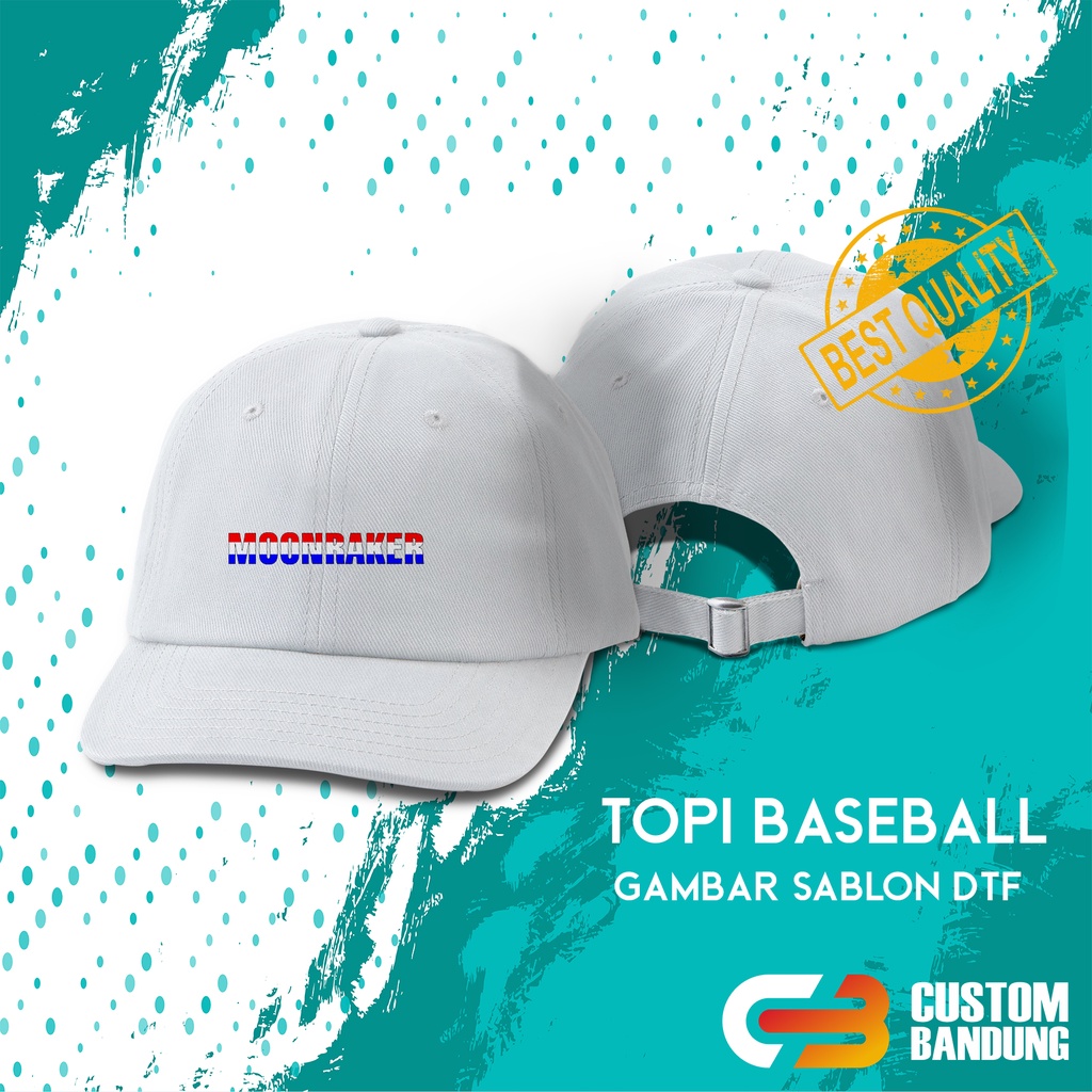 Topi Baseball MOONRAKER 3 Pria Wanita Bisa COD Original High Premium Quality