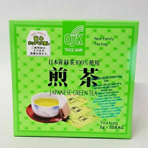 

Teh Celup Jepang Osk Japanese Green Tea 2g×50 Tea Bag Impor jepang