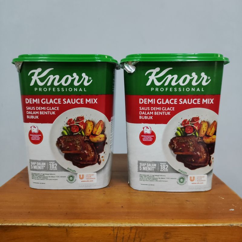 

Demi Glace Sauce Mix Knorr 1kg Free Bubble Wrap dan Dus Tebal