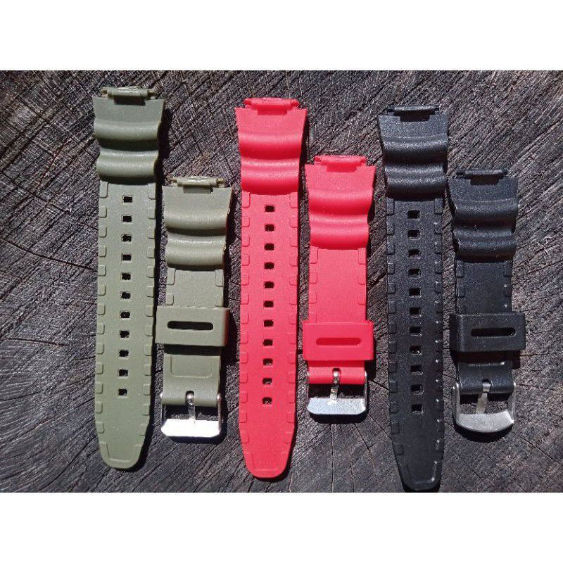 TALI STRAP JAM CASIO GSHOCK G SHOCK AQW-101 / AQW 101 / AQ W101 BONUS PEN RUBBER STRAP TALI