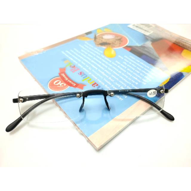 KACAMATA BACA FRAMELESS IMPORT PLUS