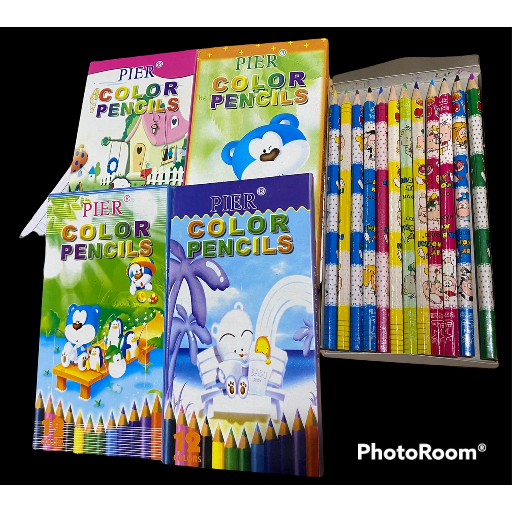 

[1 Set] Pensil Warna Pier 12 Warna Pendek Panjang / Color Pencil Pier 12 Warna Pendek Panjang