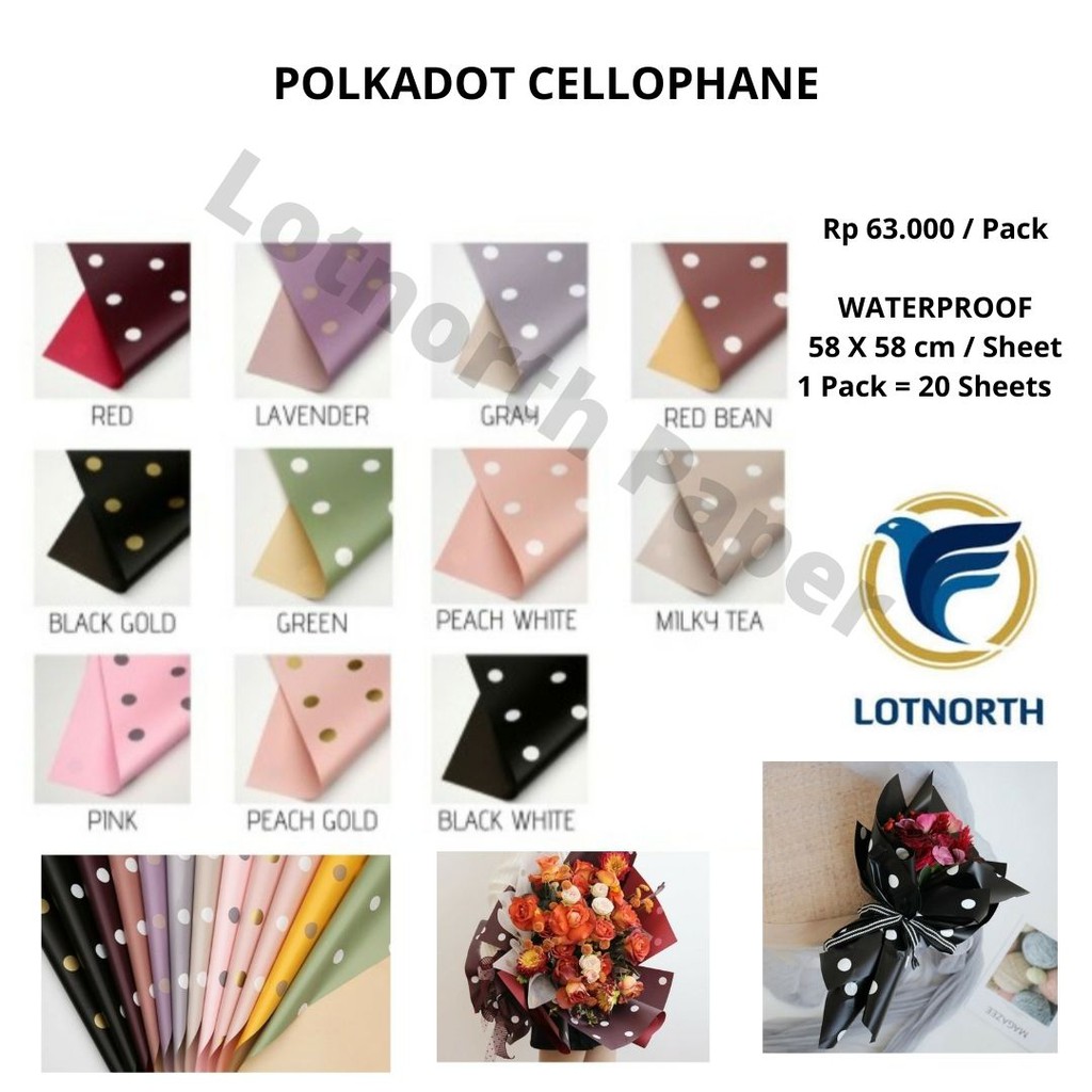 

POLKADOT CELLOPHANE | PAPER WRAPPING POLKADOT