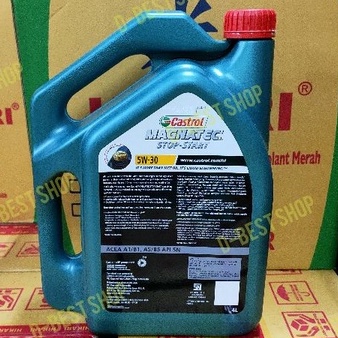 Oli mesin mobil bensin &amp; diesel castrol magnatec Stop-Start 5w/30 - 4 liter