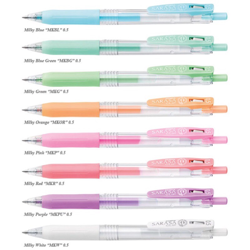 

ZEBRA SARASA MILK SERIES 0.5MM