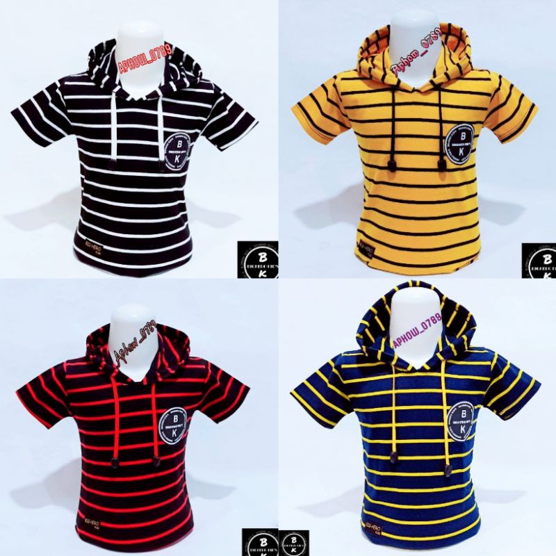 pdf baju kaos anak usia 1-10 tahun motif salur baju kaos hoodie anak baju atasan anak baju anak