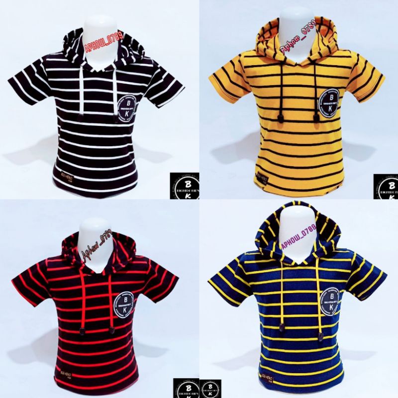 pdf baju kaos anak usia 1-10 tahun motif salur baju kaos hoodie anak baju atasan anak baju anak