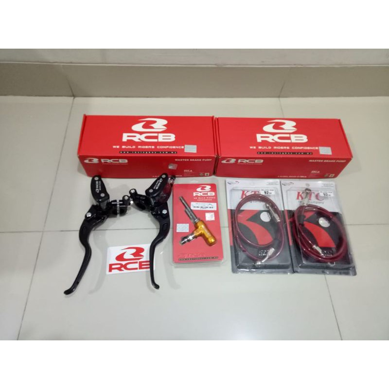 Hidrolik Kopling Full Set RCB Master Rem Kanan Kiri + Selang Rem KTC Racing