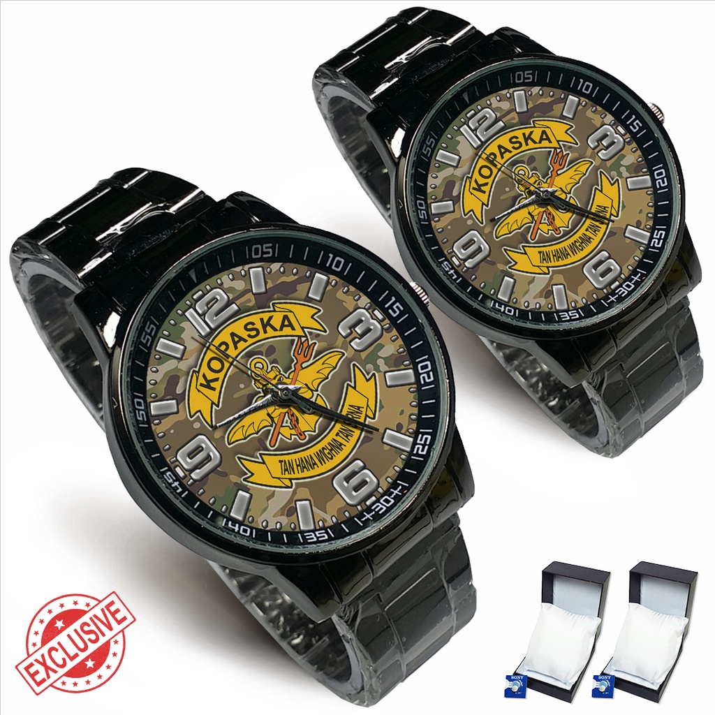 Jam Tangan Rantai Couple TNI KOPASKA 01 (Limited Edition)