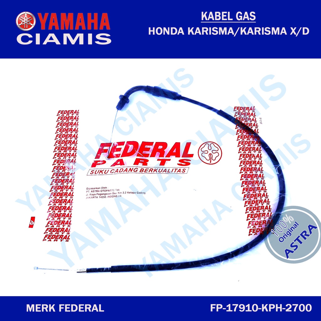 Kabel Gas Motor Honda Karisma Karisma X Original Astra
