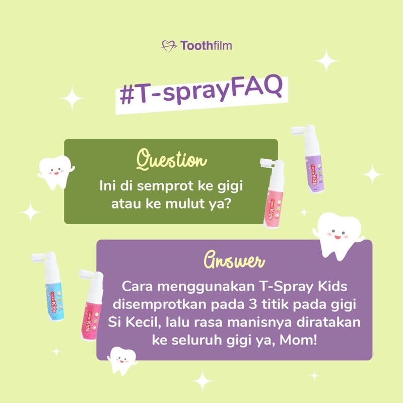 T Spray Baby Kids Mouth Spray Tspray toothfilm T-spray kids mouth spray