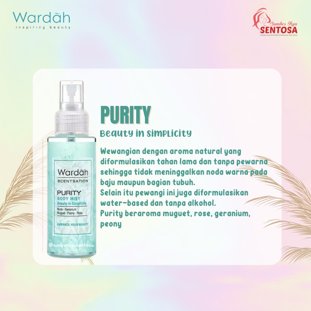 WARDAH SCENTATIONS BODY MIST 100ML