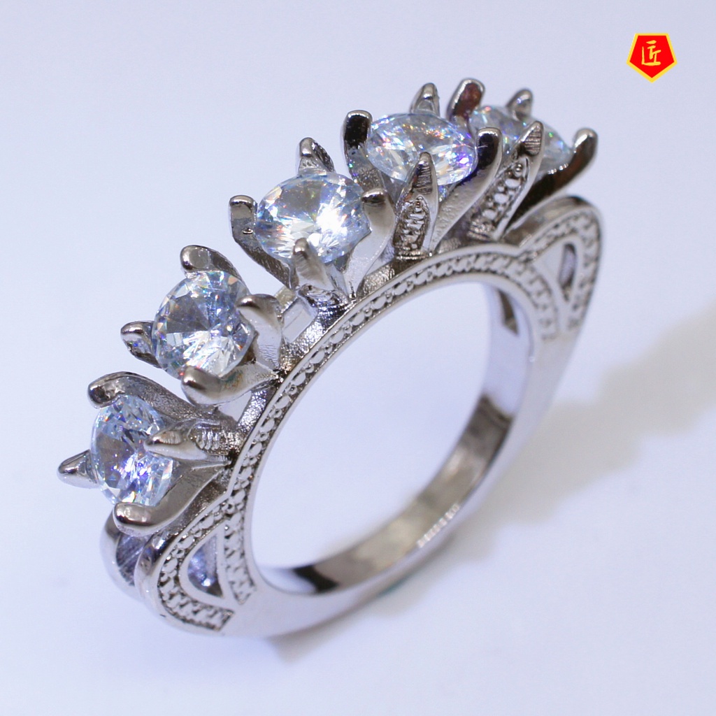 [Ready Stock]Creative Moissanite Ring S925 Silver