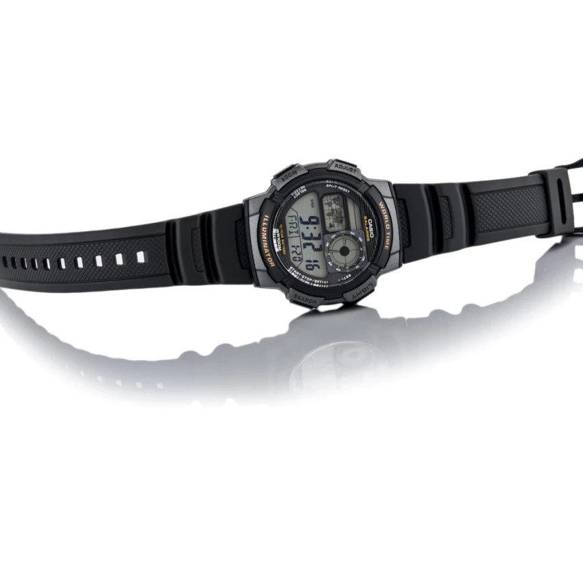 Casio General AE-1000W-1A Jam Tangan Pria - Digital - Karet - Hitam