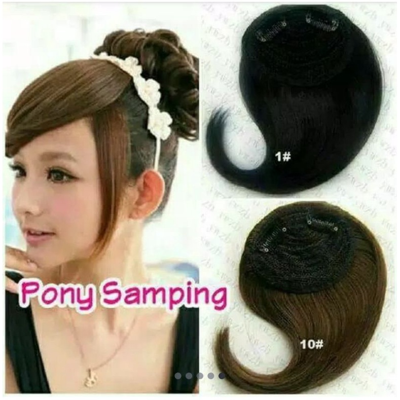 Hair clip sambungan poni samping