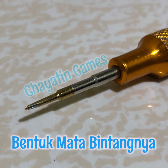 Obeng Ponsel HP Satuan Model Bintang Ukuran 0.8mm Untuk Iphone