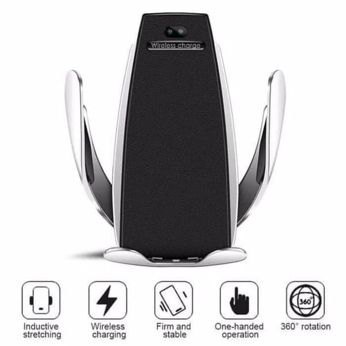 Wireless Car Charger Air Vent Smart Sensor Mount Holder Mobil 10W S5