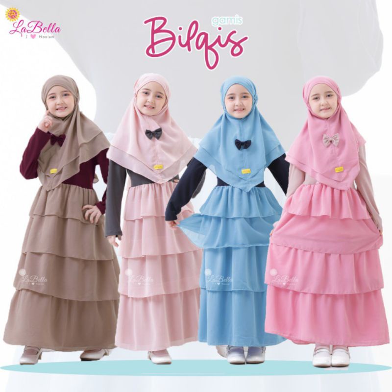 GAMIS SET ANAK BILQIS ORI LABELLA