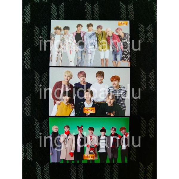 (TAKE ALL 3 PC) BTS PHOTOCARD BBQ GRUP