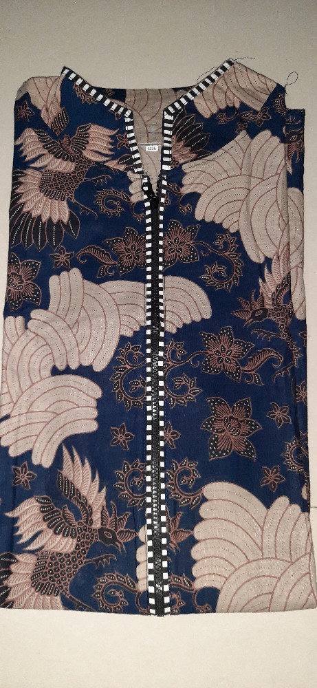 Batik Tunik Shibori Jumputan Terbaru Size S-3l / Hrb026 Yelbor Navbor Busui Zipper Depan