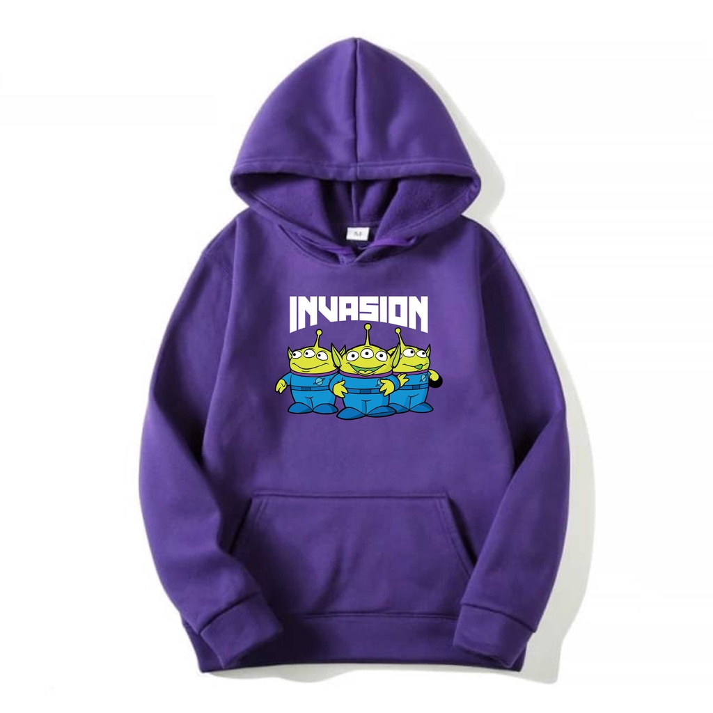 INVASION Jumper Hoodie II INVASION Sweater Hoodie II Sweter Oblong Topi Sz M - XL ( Pria &amp; Wanita / Anak &amp; Dewasa )