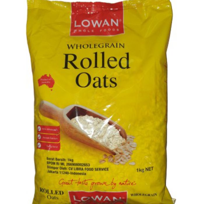 

Lowan Rolled Oats Wholegrain 1kg / sereal oatmeal