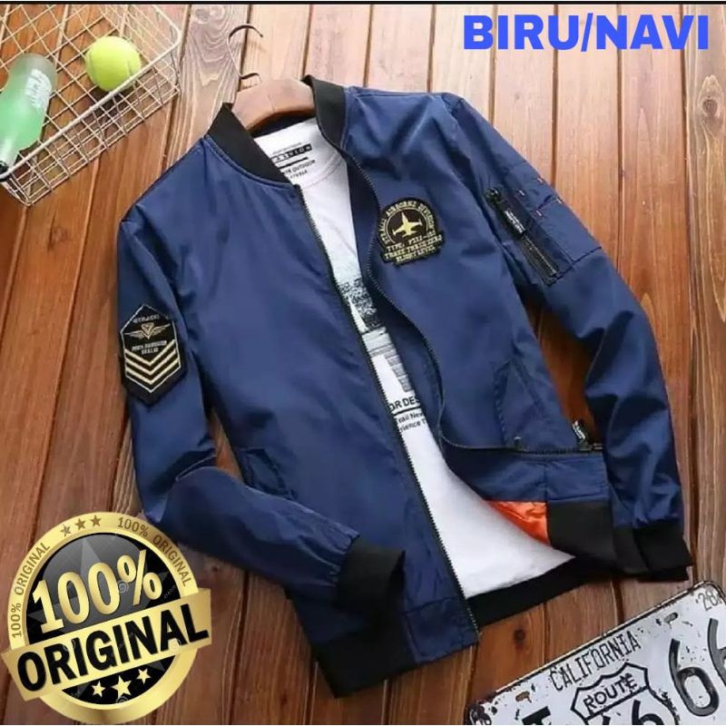 JAKET PRIA BOMEER ORIJINAL BAHAN PARASUT