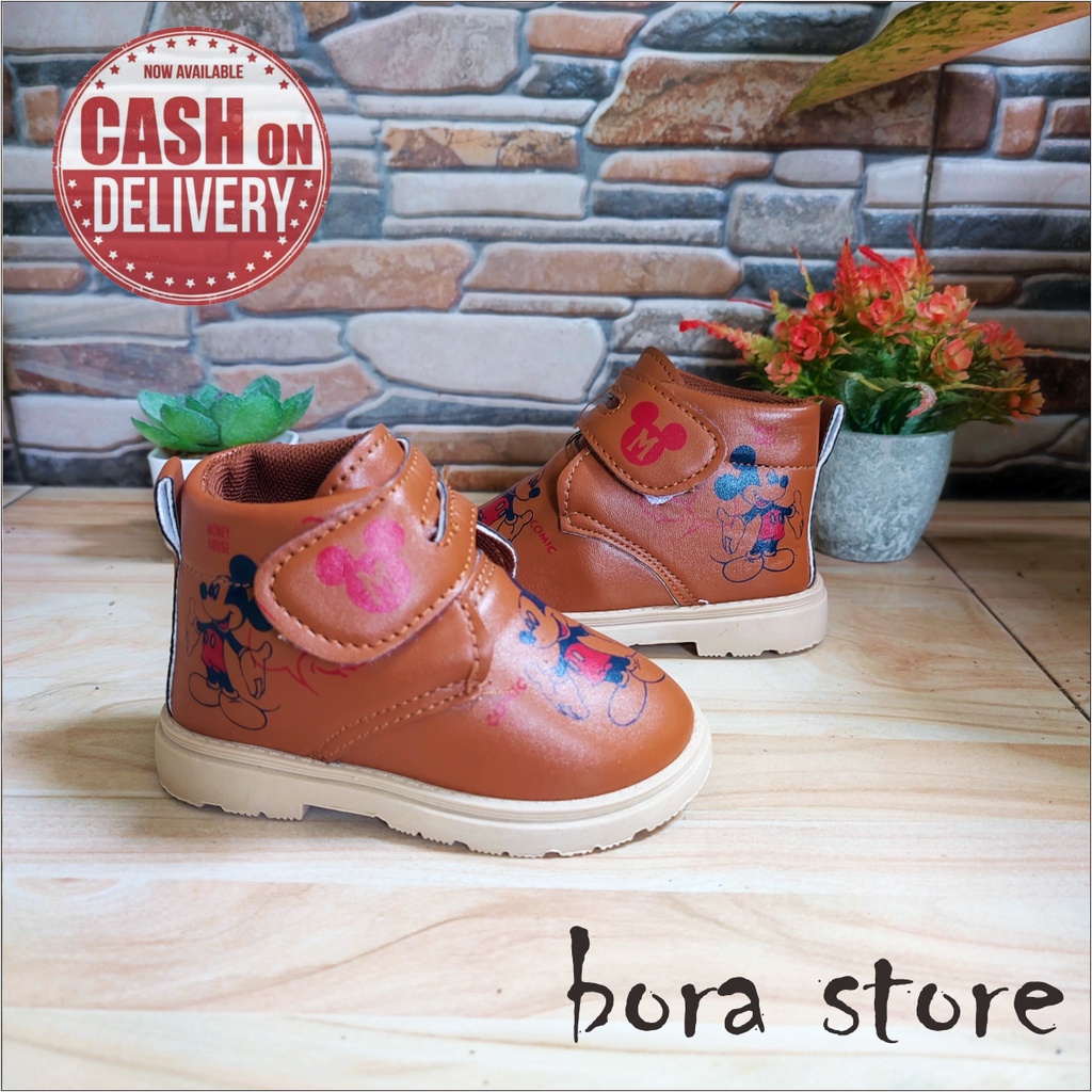 Sepatu Anak Dokmar COKLAT  Sepatu Baby MIKI BISA COD