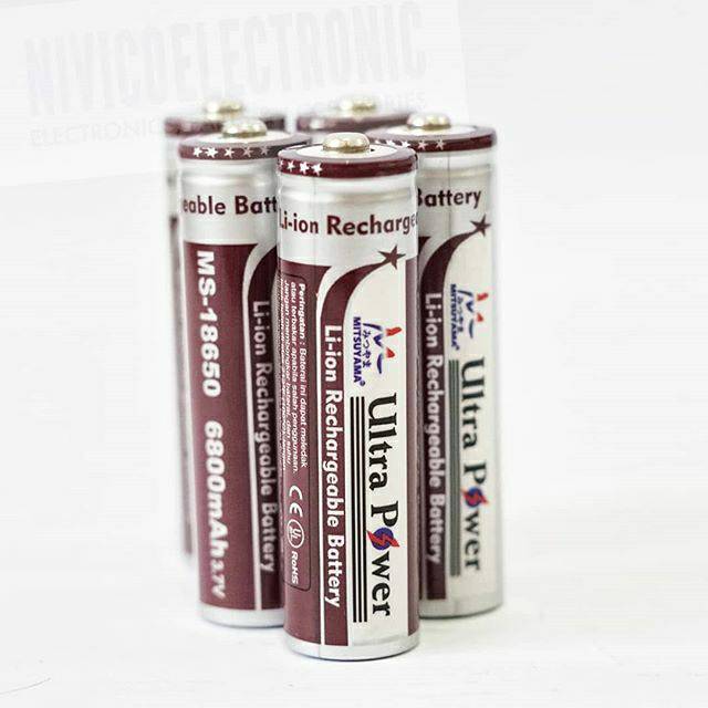 baterai ultrapower 18650 3.7v 6800 mah