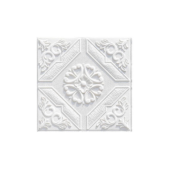 【WR】Wallpaper Dingding 3D Foam Motif Batu Bata Dekorasi Dinding Kamar Murah-35*35PalaceWhite