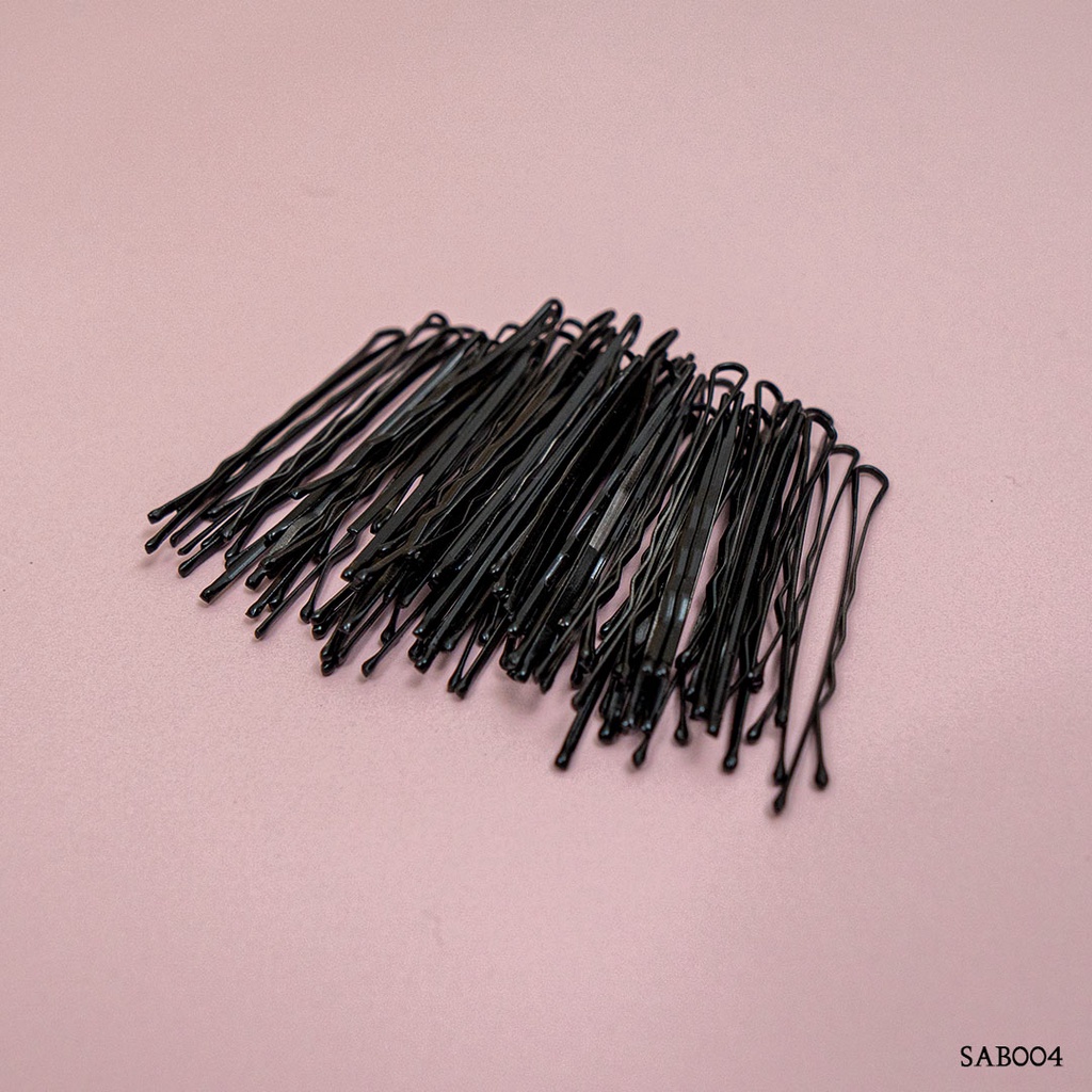 [SIAP KIRIM] BOBBY PIN JEPIT LIDI HITAM AKSESORIS RAMBUT WANITA SAB004