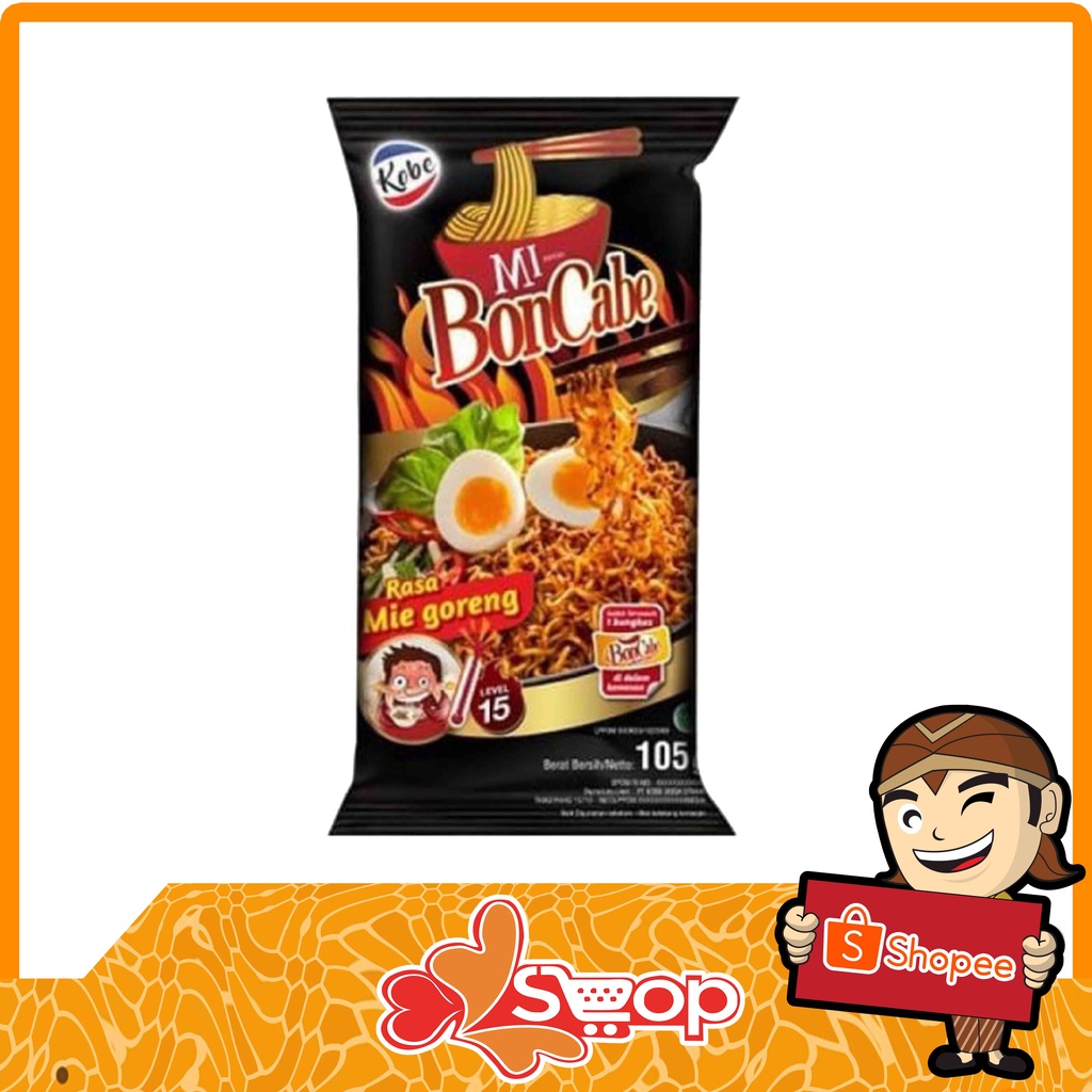 

KOBE BONCABE MIE GORENG LVL 15 95GR PDS MANTAP