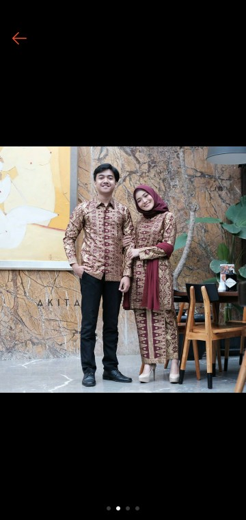 Maura Couple - Sania Ruffle Batik Couple Prada Ndoro Jowi Garansi Termurah Shopee - Batik Mahawira