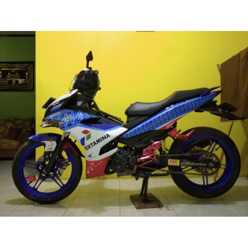 DECAL MOTOR JUPITER MX KING 150CC MANDALIKA RACING TEAM PERTAMINA | CUSTOM ALL MOTOR