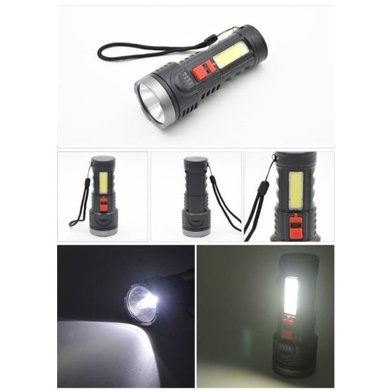 Senter  COB USB Charging Flashlight Super Terang