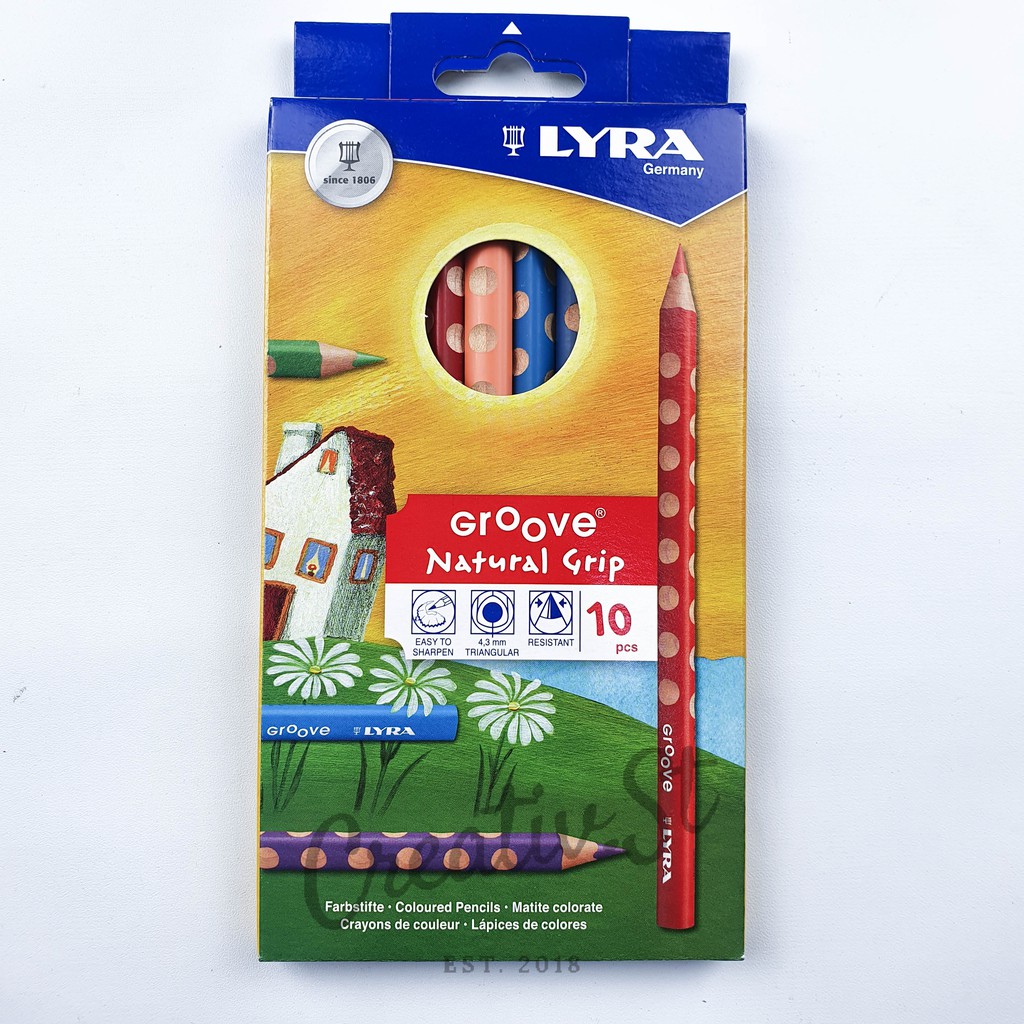 

LYRA Groove Pensil Warna Anak 10 Warna Triangular Color Pencil
