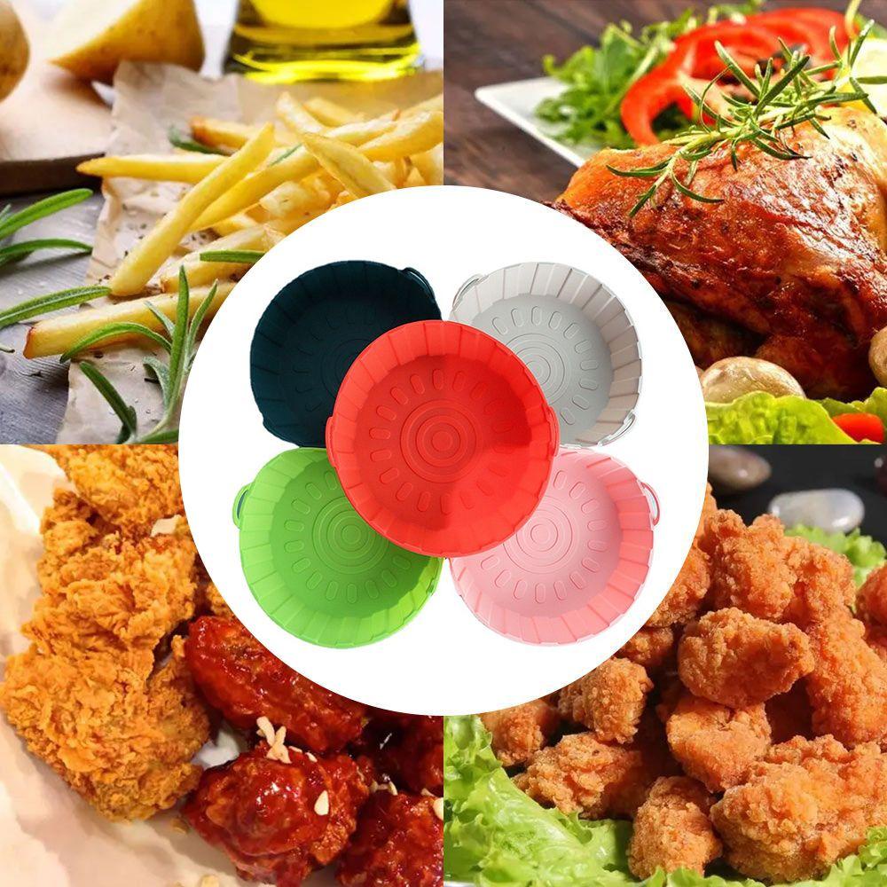 Preva Round Silicone Pot Pengganti Masak Pizza Plate AirFryer Aksesoris Baking Basket