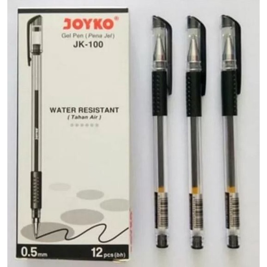 

Hot Sale Pulpen Gel Joyko Jk-100 / 0.5Mm [Lusin -12 Pcs] Hemat