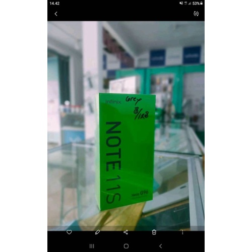 infinix note 11s 8/128 grey second like new