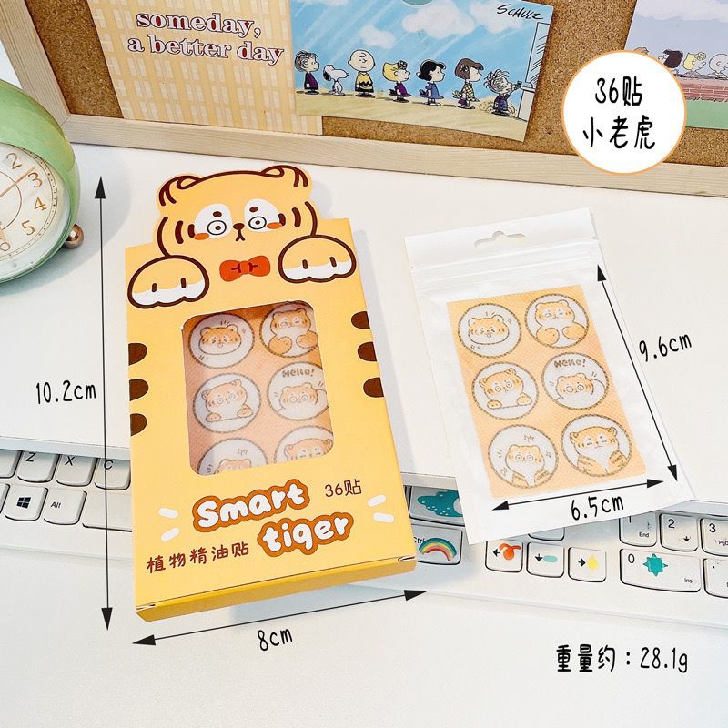 JOLINE STIKER ANTI NYAMUK PER BOX ISI 36 PCS / MOSQUITO ESSENTIAL OIL REPELLENT PATCH / STIKER PENANGKAL NYAMUK WANGI MINYAK TELON AMAN UNTUK ANAK BAYI DAN DEWASA / BOTANY MOSQUITO REPELLENT PATCH / TEMPELAN PENGUSIR NYAMUK TERMURAH DENGAN MOTIF LUCU