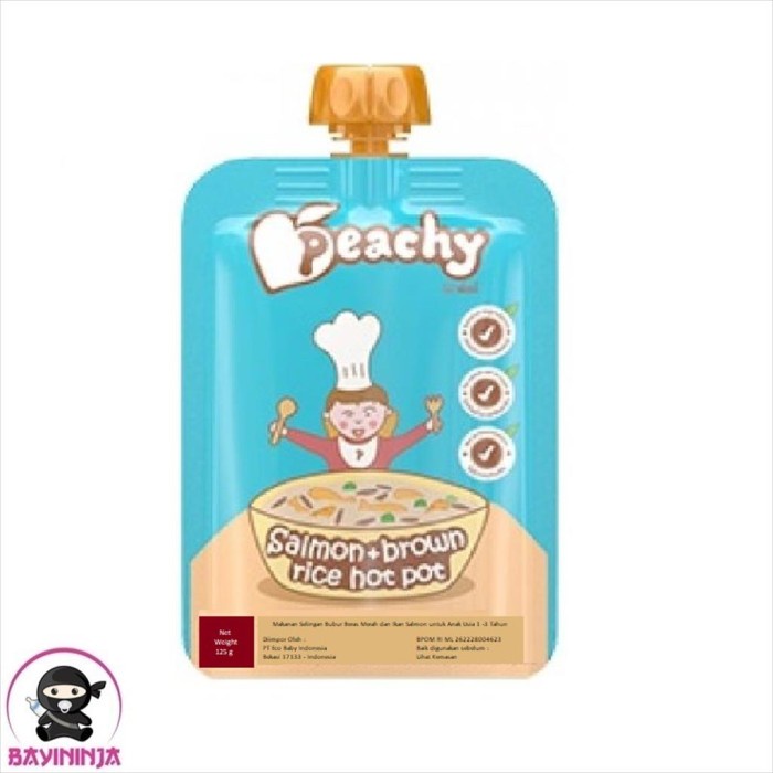 

PEACHY Meat Veggie Bubur Bayi 125 g - Salmon Rice T-Ninjabayi 01
