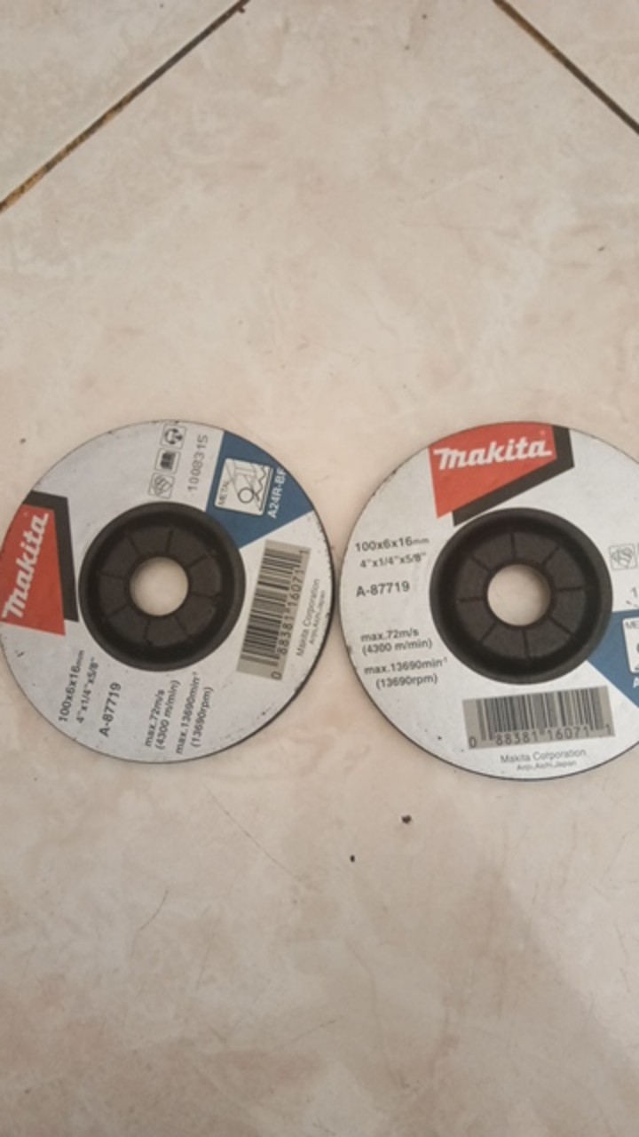 Batu Gerenda Gurinda Asli  Makita 4 Tebal 4 × 6 × 16mm (a-87719) Metal A24r-bf