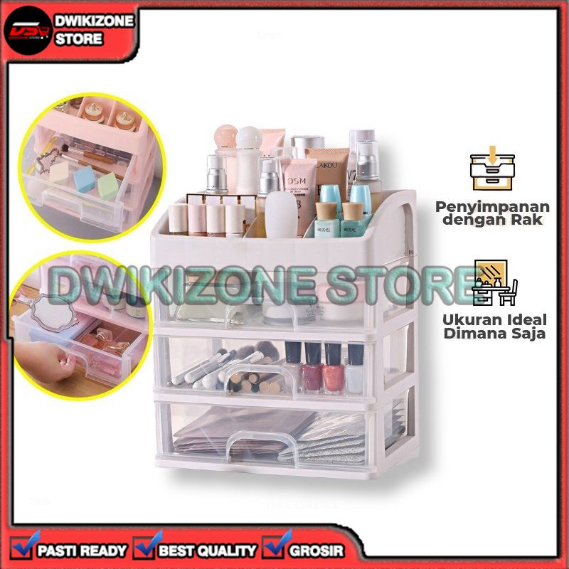 [DZS] RAK KOSMETIK 3 SUSUN TEMPAT KOSMETIK MAKE UP STORAGE ORGANIZER