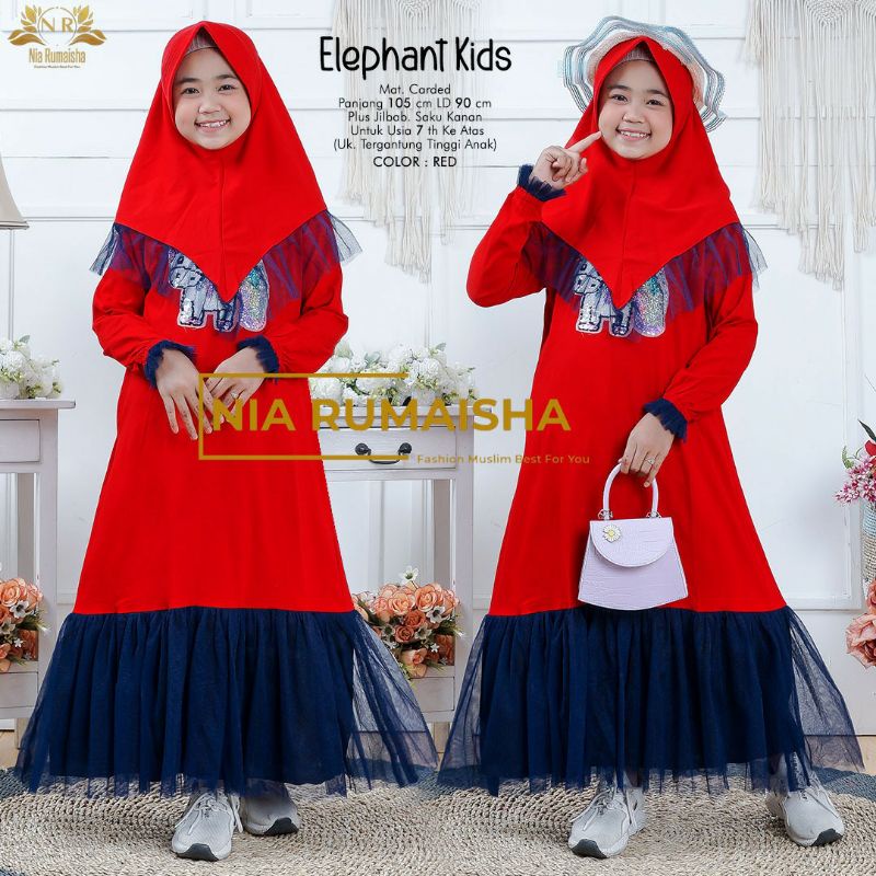 gamis elepant kids by Nia Rumaisha