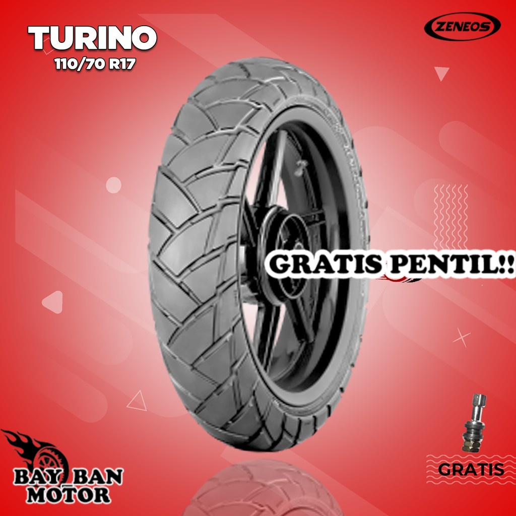 Ban Motor MOGE (Motor Batangan) // ZENEOS ZN33 TURINO 110/70 Ring 17 Tubeless ban motor tubles ring 
